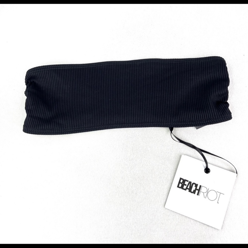 Beach Riot X Revolve Kelsey Bikini Top Bandeau Black